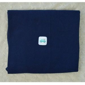 Child of Mine by Carter's Gray Puppy Dog Truck Baby Receiving Blanket Navy Blue